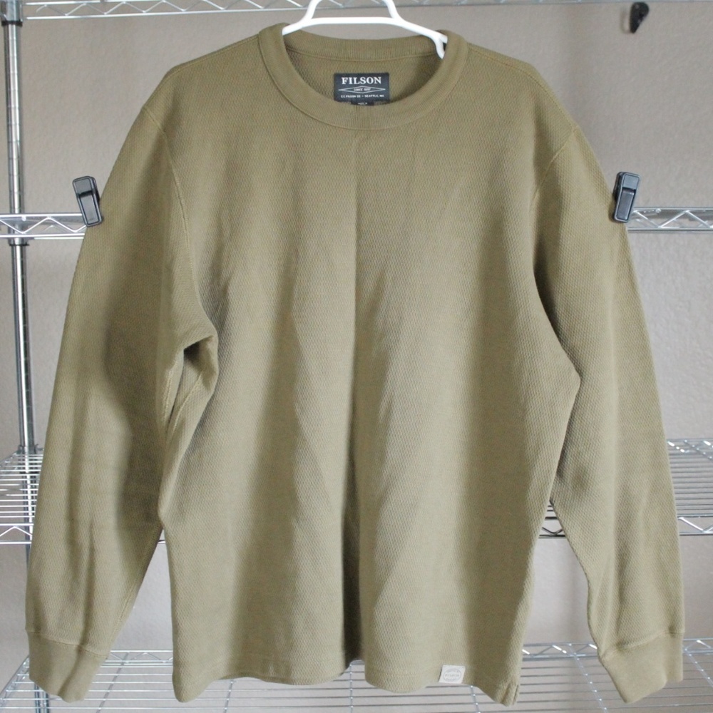 Filson Knit Crewneck Cotton Sweater Large
